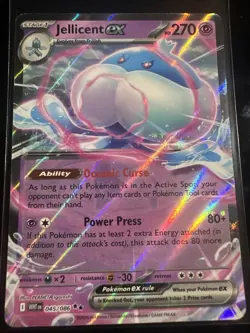 Pokemon TCG Jellicent ex 045/086 Sv: White Flare Double Rare Holo NM - Image 1