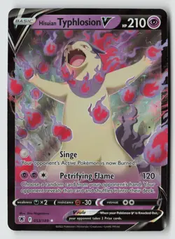 Hisuian Typhlosion V 053/189 SWSH10: Astral Radiance Pokemon TCG NM - Image 1