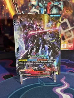 Gundam TCG CARD GAME - Zeta Gundam GD02 - 069 LR+ ENGLISH DUAL IMPACT - NEW - Image 1