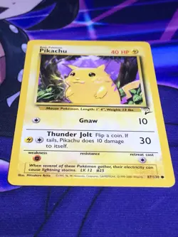 Pikachu 87/130 - Base Set 2 - Vintage WOTC Pokemon Card - NM Near Mint - Image 5