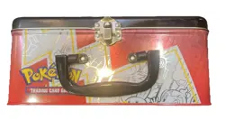 Pokemon 25th Anniversary Celebration Lunch Box / Tin W/ Promos + Extras 221 Card - Image 2