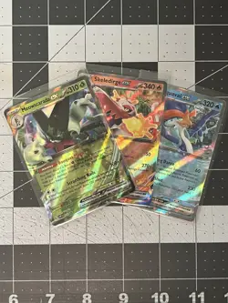 Meowscarada, Skeledirge, & Quaquaval ex - S&V Black Star Promo Pokemon Card - NM - Image 1