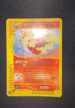 Pokemon Card-Arcanine-Aquapolis-Holo-H2/H32-Rare-ENG - Image 1