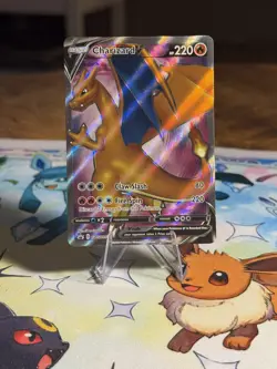 Pokemon Charizard V SWSH050 SWSH: Sword & Shield Black Star Promo Card Holo - Image 1