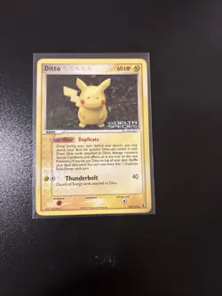 Pokemon TCG Ditto EX Delta Species Uncommon Card 39/113 Reverse Holo Stamped - Image 1