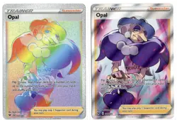 Pokemon Vivid Voltage Opal Trainer Card, Full Art & Rainbow Rare, 184/185, 197 - Image 1