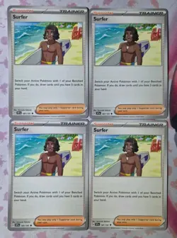 Pokemon Surfer - 187/191 - Surging Sparks - Trainer Playset (4 x cards) - Image 1