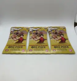 One Piece TCG Kingdoms Of Intrigue 12-Card Booster Pack Lot of 3 - Image 3