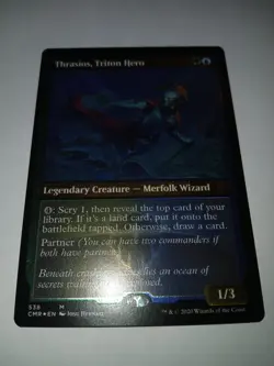1x Thrasios, Triton Hero (Foil Etched) NM Foil Commander Legends MTG - Image 3