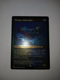1x Thrasios, Triton Hero (Foil Etched) NM Foil Commander Legends MTG - Image 5