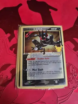 Pokemon TCG Greninja Gold Star SWSH144 Celebrations Black Star Promo Card Sealed - Image 1