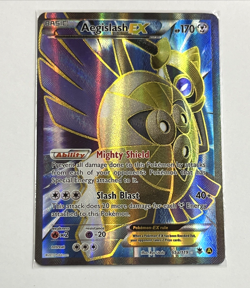 POKEMON AEGISLASH EX 65a/119 FULL ART HOLO XY PHANTOM FORCES CARD - EX/MINT - Image 1