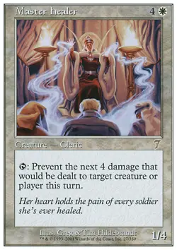 MTG MASTER HEALER EXC - MAESTRO GUARITORE - 7TH - Image 1
