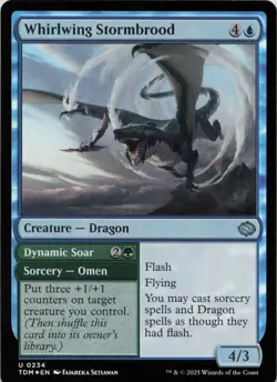 Whirlwing Stormbrood - FOIL - U Tarkir: Dragonstorm 234 - MTG - Image 1