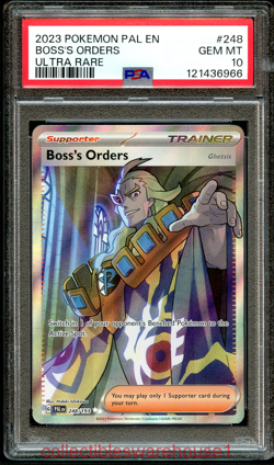 Pokemon Paldea Evolved Boss's Orders 248 PSA 10 - Image 1