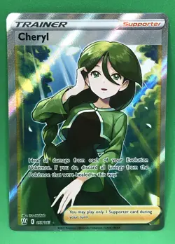 Cheryl (Full Art Trainer) 159/163 - Battle Styles - Pokemon TCG - NM+ - Holo FA - Image 1