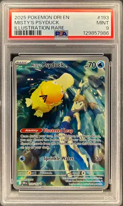 PSA 9 - MISTY’S PSYDUCK - 193/182 - DESTINED RIVALS EN-DRI IR FULL ART ENGLISH - Image 1
