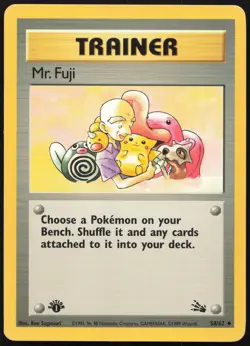 Carte Pokemon Mr. Fuji 58/62 Edition 1 Fossil English - Image 1