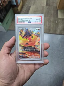 2023 POKEMON PAR EN-PARADOX RIFT ILLUSTRATION RARE #186 MAGBY PSA 10 🐦‍🔥 - Image 1