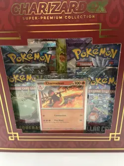 Pokemon TCG Charizard Ex Super-Premium Collection 10 Sealed Packs - Image 4