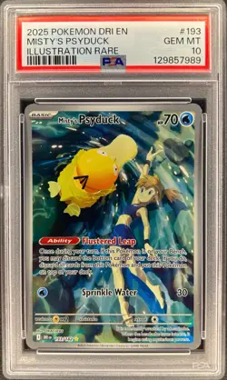 PSA 10 - MISTY’S PSYDUCK - 193/182 - DESTINED RIVALS EN-DRI IR FULL ART ENGLISH - Image 1