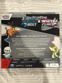 Pokemon Black Bolt White Flare Poster Collection Sealed Box - Image 2