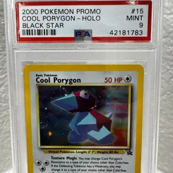 2000 Pokemon Black Star Promo Cool Porygon Holo BSP #15 - PSA 9 MINT - Image 2