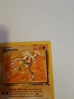 Pokemon TCG Hitmonlee Fossil Card 22/62 Unlimited Rare - Image 3