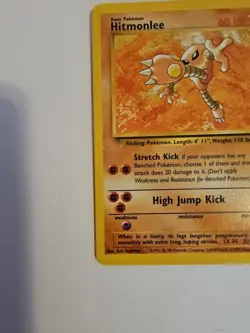 Pokemon TCG Hitmonlee Fossil Card 22/62 Unlimited Rare - Image 5