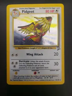 Pokemon TCG Vintage Base Set 2 Holo Rare Card Pidgeot 14/130 - Image 1