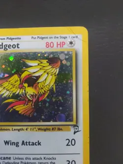 Pokemon TCG Vintage Base Set 2 Holo Rare Card Pidgeot 14/130 - Image 3