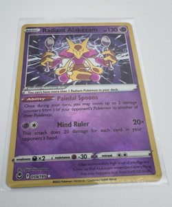 Radiant Alakazam 059/195 Silver Tempest Holo Rare Pokemon TCG Card NM A7 - Image 1