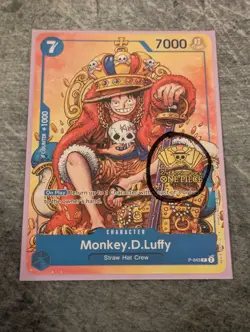 Monkey.D.Luffy (2nd Anniversary Stamped Promo) P-043 One Piece Promotion Cards - Image 1