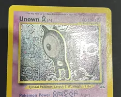 Unown A - 14/75 - Holo Rare - Neo Discovery - Pokemon Card - DMG - Image 3