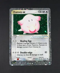 MP Chansey Ex Holo 96/109 Ruby and Sapphire Pokemon Card Swirl - Image 1