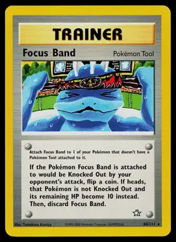 Pokemon Card - Focus Band Neo Genesis 86/111 Rare - Image 1