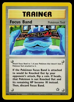 Pokemon Card - Focus Band Neo Genesis 86/111 Rare - Image 1
