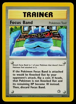 Pokemon Card - Focus Band Neo Genesis 86/111 Rare - Image 1