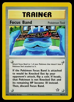 Pokemon Card - Focus Band Neo Genesis 86/111 Rare - Image 1
