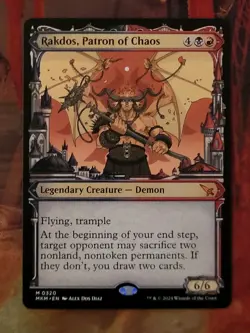 MTG Card : Rakdos, Patron of Chaos (Murders at Karlov Manor) SHOWCASE - Image 1