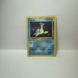 Pokemon Card - Lapras Fossil Italian 10/62 Holo Rare SWIRL - Image 1