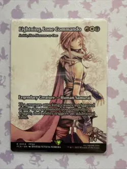 Lightning, Lone Commando (Showcase) 54 MTG Final Fantasy: Through the Ages (FCA) - Image 1