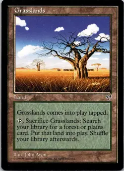Magic the Gathering Grasslands Mirage MTG Free Shipping! - Image 1
