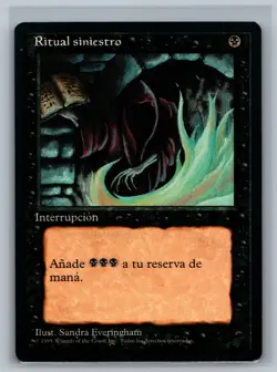 Magic MTG SPANISH 4th Edition Dark Ritual (Foreign Black Border) CCG TCG Fourth - Image 1