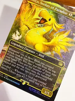 MTG Choco, seeker of paradise #569 (Borderless) Final Fantasy - Track Foil - NM - Image 1