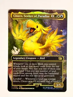 MTG Choco, seeker of paradise #569 (Borderless) Final Fantasy - Track Foil - NM - Image 2