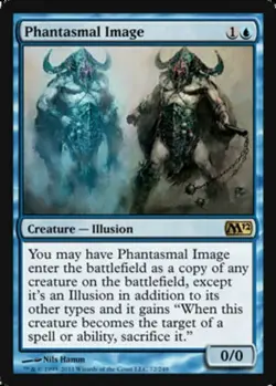 1 x Phantasmal Image - Magic 2012 - Heavy Play - MTG - Image 1