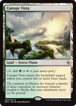 Canopy Vista Light Play, English Magic the Gathering MTG Battle for Zendikar - Image 1