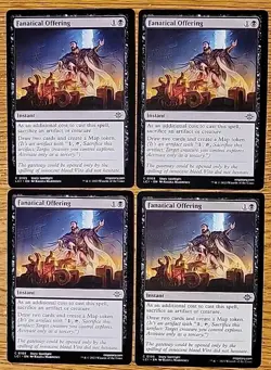 4x playset Magic MTG Fanatical Offering x4 Lost Caverns of Ixalan NM - Image 1