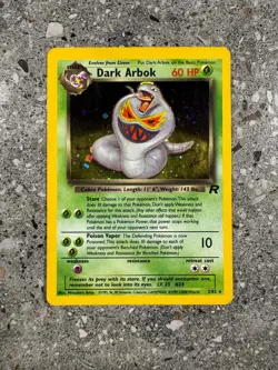 Pokemon TCG Cards Dark Arbok 2/82 Team Rocket Holo Rare LP-MP * Swirl * - Image 1